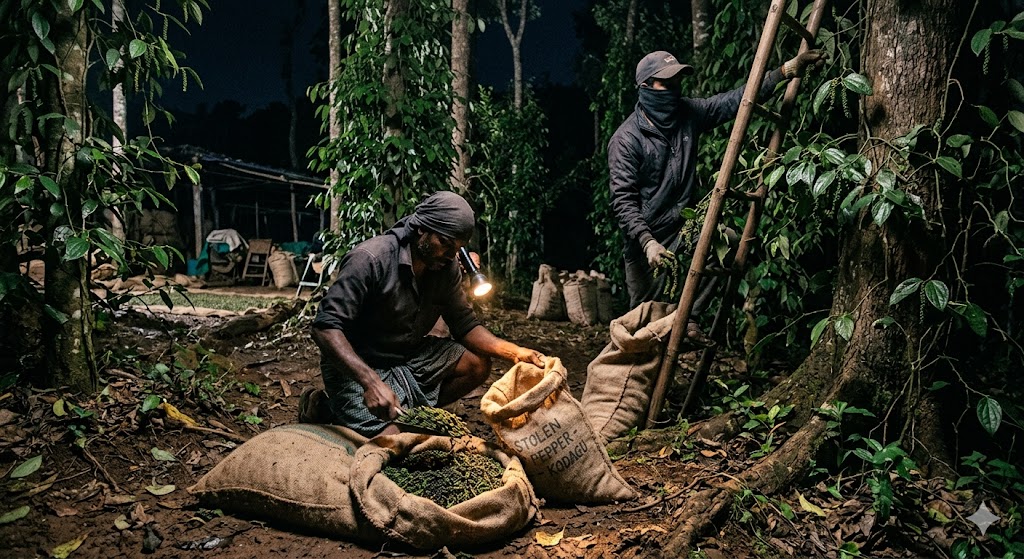 Gonikoppa Rajmarg for stolen black pepper